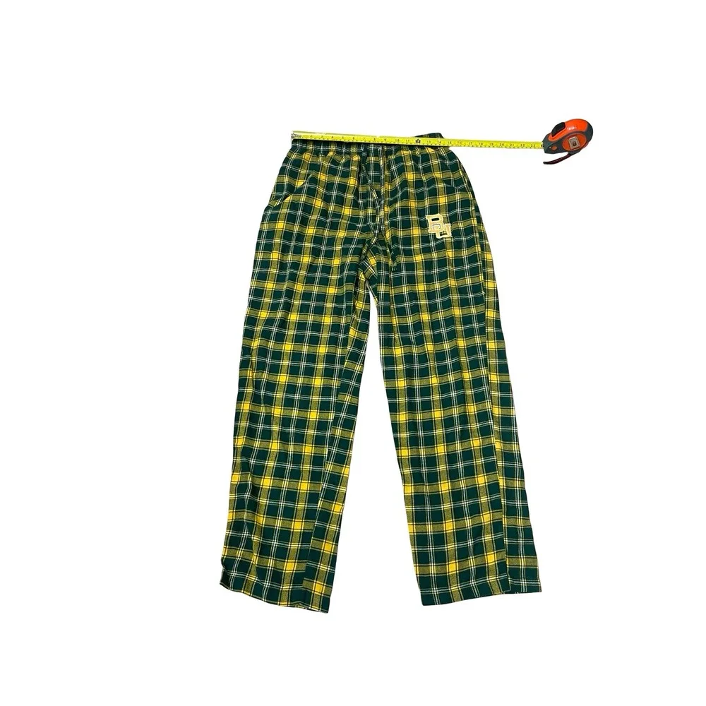 Concepts Sport Baylor Bears Pajama Pants Womens Medium Green Yellow Plaid BU